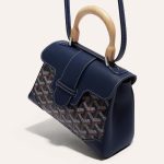 Goyard Saigon Souple Mini Bag Navy Blue - Image 4